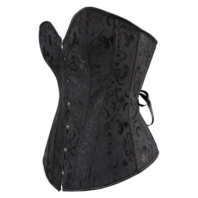 Zhitunemi Corset Bustier Tops for Women: Victorian Vampire Costume Women - Medieval Corset for Halloween Theme Party Costumes XX-Large Black - Image 2